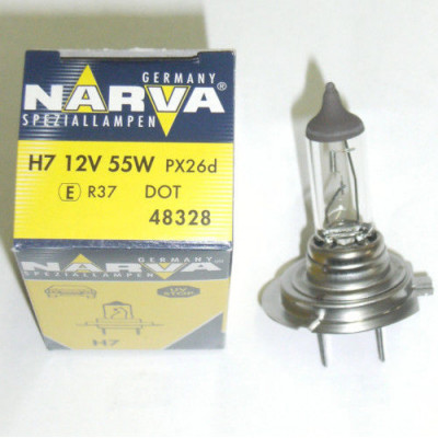 Лампа накаливания H7 12V 55W PX26D C1 NARWA