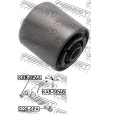 Сайлентблок перед.рычага передний Спектра Febest (0K2C-034460,0K2C0-34460)