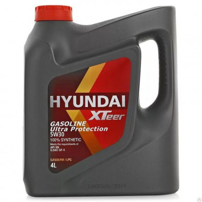 Масло моторное синт. HYUNDAI XTeer Gasoline Ultra Protection 5W30 4л